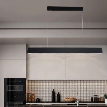 Immax NEO 07157-B120X - LED RGB+CCT Prigušivi luster na sajli MILANO LED/40W/230V Tuya crna