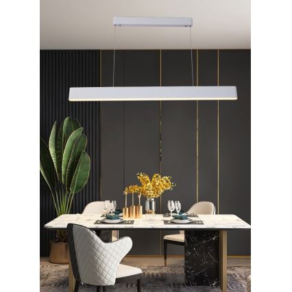 Immax NEO 07157-W120X - LED RGB+CCT Prigušivi luster na sajli MILANO LED/40W/230V Tuya bijela