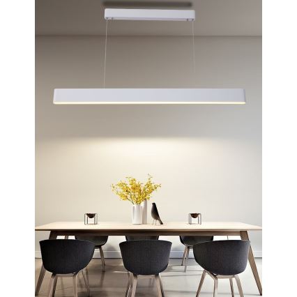 Immax NEO 07157-W120X - LED RGB+CCT Prigušivi luster na sajli MILANO LED/40W/230V Tuya bijela