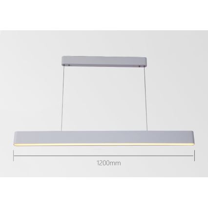 Immax NEO 07157-W120X - LED RGB+CCT Prigušivi luster na sajli MILANO LED/40W/230V Tuya bijela