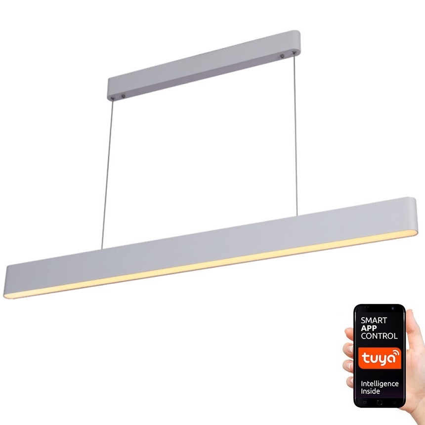 Immax NEO 07157-W120X - LED RGB+CCT Prigušivi luster na sajli MILANO LED/40W/230V Tuya bijela