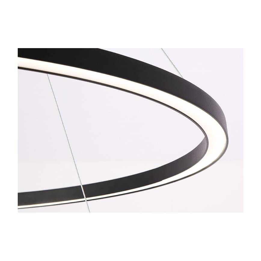 Immax NEO 07158-B80-60 - LED Prigušivi luster na sajli FINO LED/93W/230V Tuya crna + daljinski upravljač