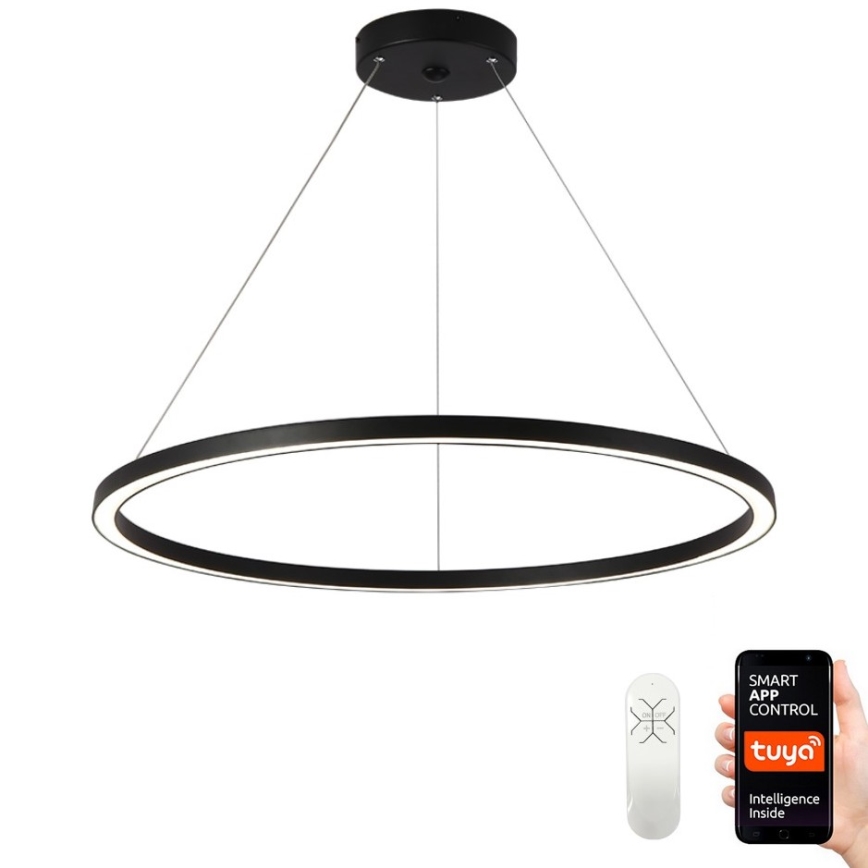 Immax NEO 07158-B80 - LED Prigušivi luster na sajli FINO LED/60W/230V Tuya crna + daljinski upravljač