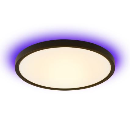 Immax NEO 07166-B40 - LED RGB+CCT Prigušiva stropna svjetiljka NEO LITE TUDO LED/50W/230V Wi-Fi Tuya crna + daljinski upravljač