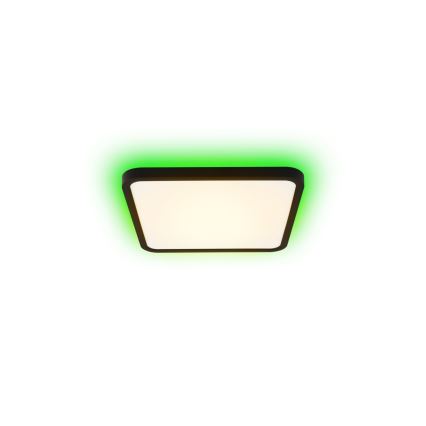 Immax NEO 07167-B40 - LED RGB+CCT Prigušiva stropna svjetiljka NEO LITE TUDO LED/50W/230V Wi-Fi Tuya crna + daljinski upravljač
