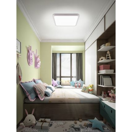 Immax NEO 07168-W40 - LED RGB+CCT Prigušiva stropna svjetiljka NEO LITE TUDO LED/50W/230V Wi-Fi Tuya bijela + daljinski upravljač