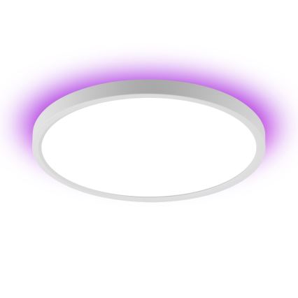 Immax NEO 07169-W60 - LED RGB+CCT Prigušiva stropna svjetiljka NEO LITE TUDO 65W/230V 2700-6500K Wi-Fi Tuya + daljinski upravljač bijela