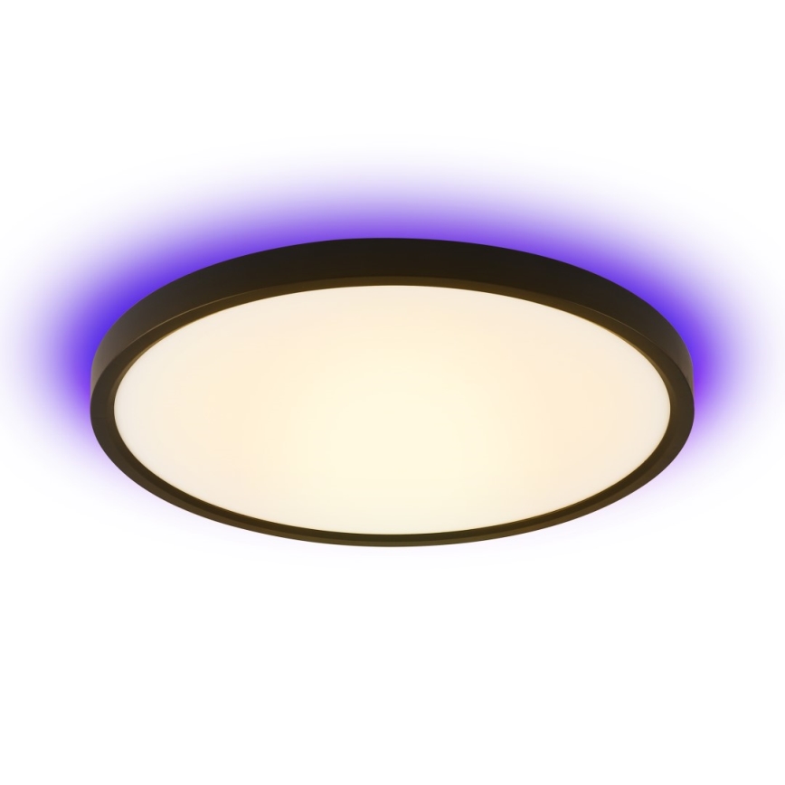 Immax NEO 07170-B60 - LED RGB+CCT Prigušiva stropna svjetiljka NEO LITE TUDO LED/65W/230V 2700-6500K Wi-Fi Tuya crna + daljinski upravljač