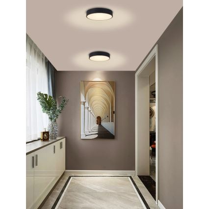 Immax NEO 07201L - LED Prigušiva stropna svjetiljka RONDATE LED/28W/230V crna Tuya + daljinski upravljač