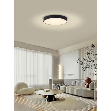 Immax NEO 07202L - LED Prigušiva stropna svjetiljka RONDATE LED/53W/230V crna Tuya + daljinski upravljač