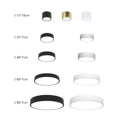 Immax NEO 07203L-LED Prigušiva stropna svjetiljka RONDATE 65W/230V 3000-6000K Tuya crna + daljinski upravljač
