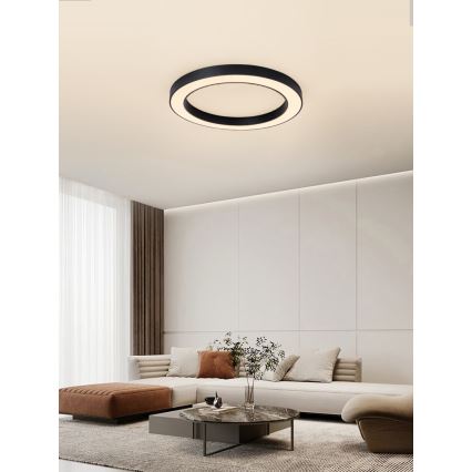 Immax NEO 07210L - LED Prigušiva stropna svjetiljka PASTEL LED/68W/230V 95 cm crna Tuya + daljinski upravljač