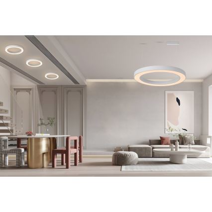 Immax NEO 07212L - LED Prigušiva svjetiljka PASTEL LED/53W/230V bijela Tuya + daljinski upravljač