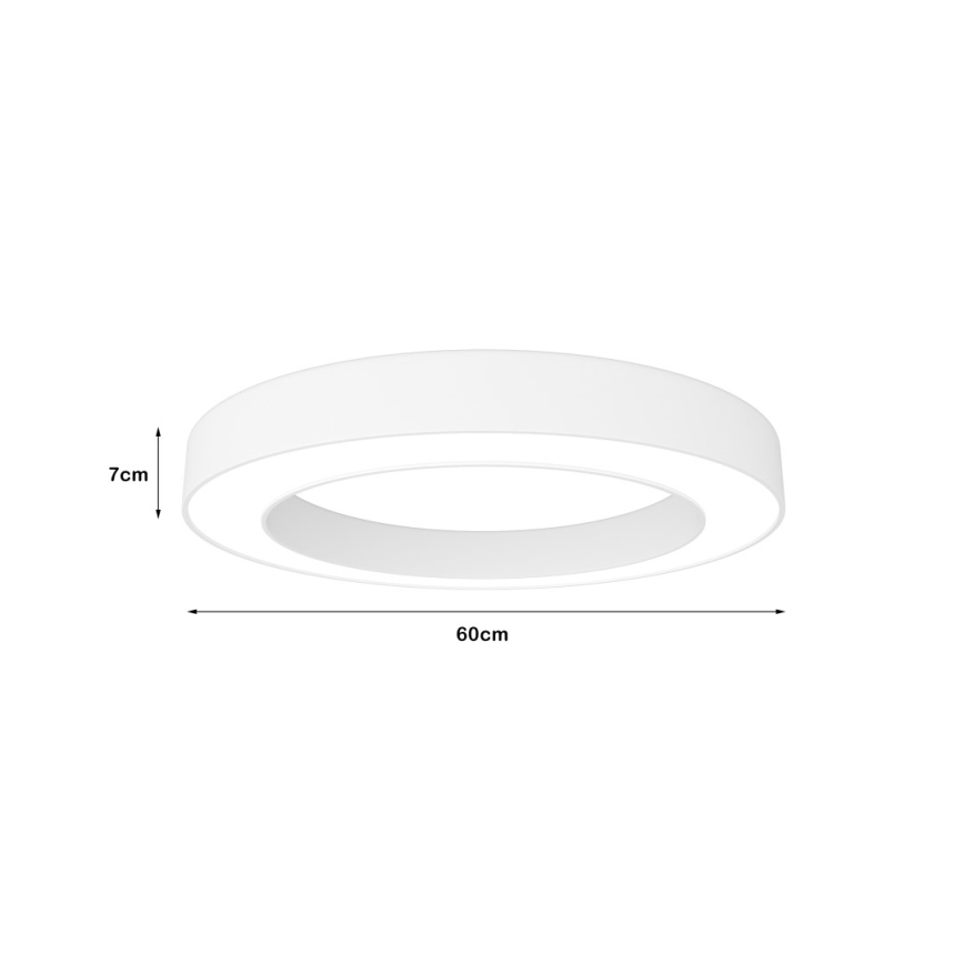Immax NEO 07212L - LED Prigušiva svjetiljka PASTEL LED/53W/230V bijela Tuya + daljinski upravljač