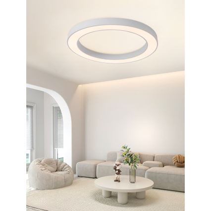 Immax NEO 07213L - LED Prigušiva stropna svjetiljka PASTEL LED/68W/230V 95 cm bijela Tuya + daljinski upravljač