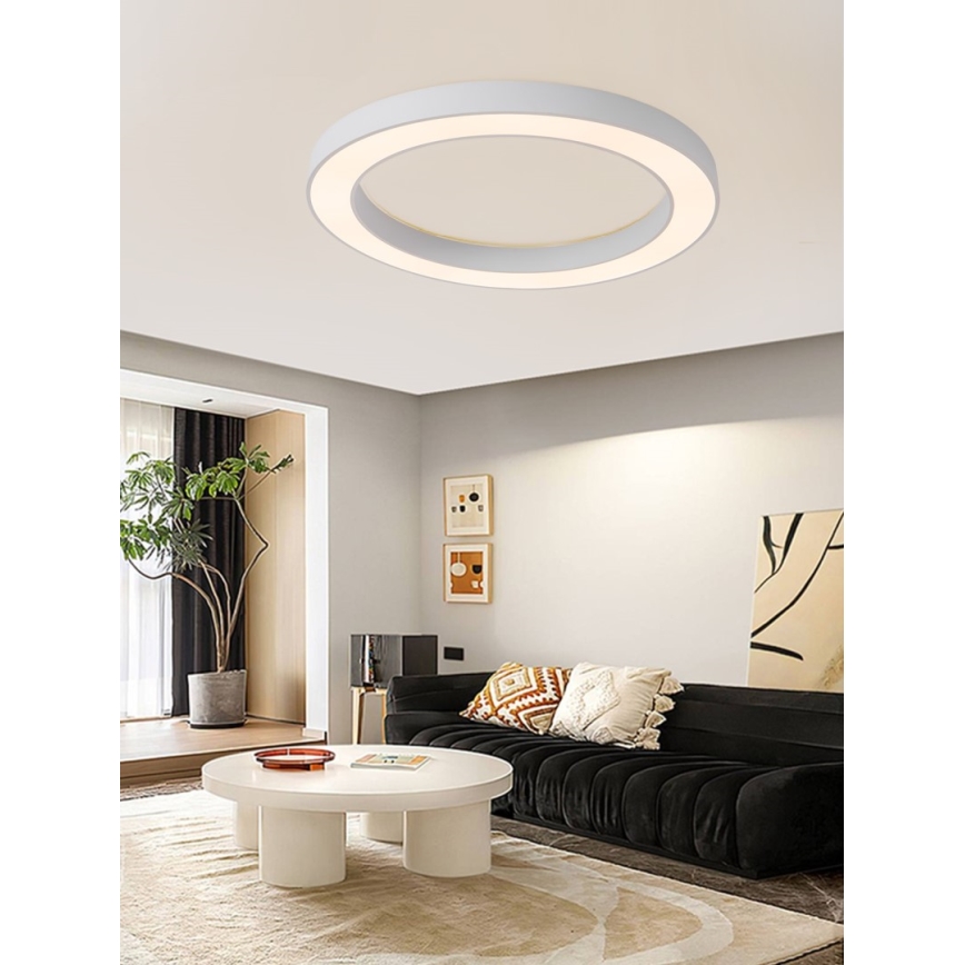 Immax NEO 07213L - LED Prigušiva stropna svjetiljka PASTEL LED/68W/230V 95 cm bijela Tuya + daljinski upravljač