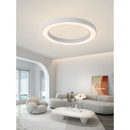 Immax NEO 07213L - LED Prigušiva stropna svjetiljka PASTEL LED/68W/230V 95 cm bijela Tuya + daljinski upravljač