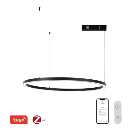 Immax NEO 07215L - LED Prigušivi luster na sajli FINO LED/60W/230V 80 cm crna Tuya + daljinski upravljač