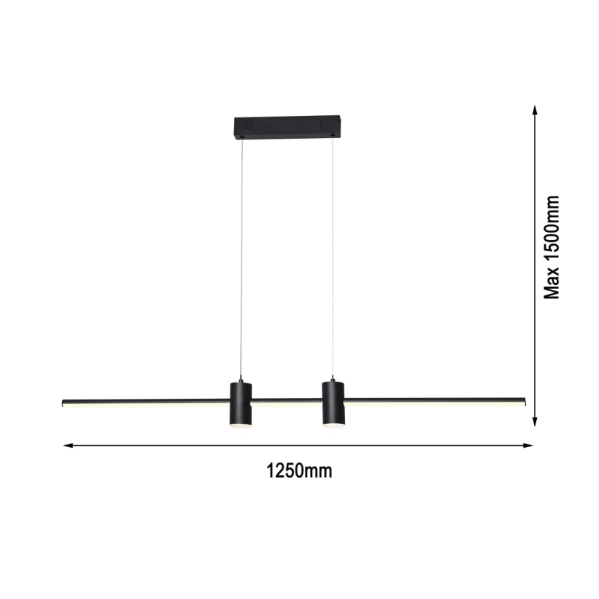 Immax NEO 07230L - LED Prigušivi luster na sajli NEO LITE ESTRELAS LED/30W/230V 2700-6500K Wi-Fi Tuya + daljinski upravljač