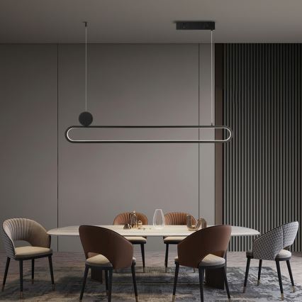 Immax NEO 07231L - LED prigušivački luster na užetu NEO LITE OVALE LED/50W/230V 2700-6500K Wi-Fi Tuya + daljinski upravljač