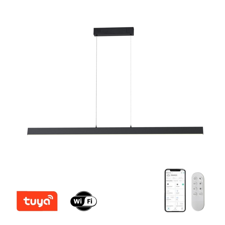 Immax NEO 07234L - LED prigušivački luster na užetu NEO LITE TRIANGOLO LED/28W/230V Wi-Fi Tuya 2700-6500K + daljinski upravljač