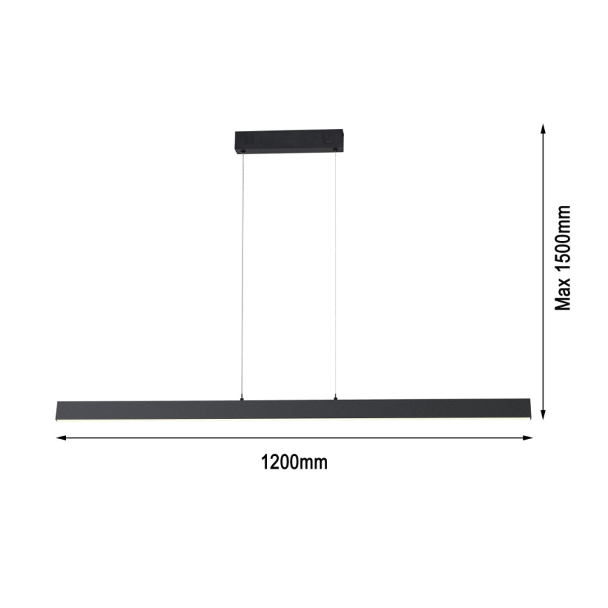 Immax NEO 07234L - LED prigušivački luster na užetu NEO LITE TRIANGOLO LED/28W/230V Wi-Fi Tuya 2700-6500K + daljinski upravljač