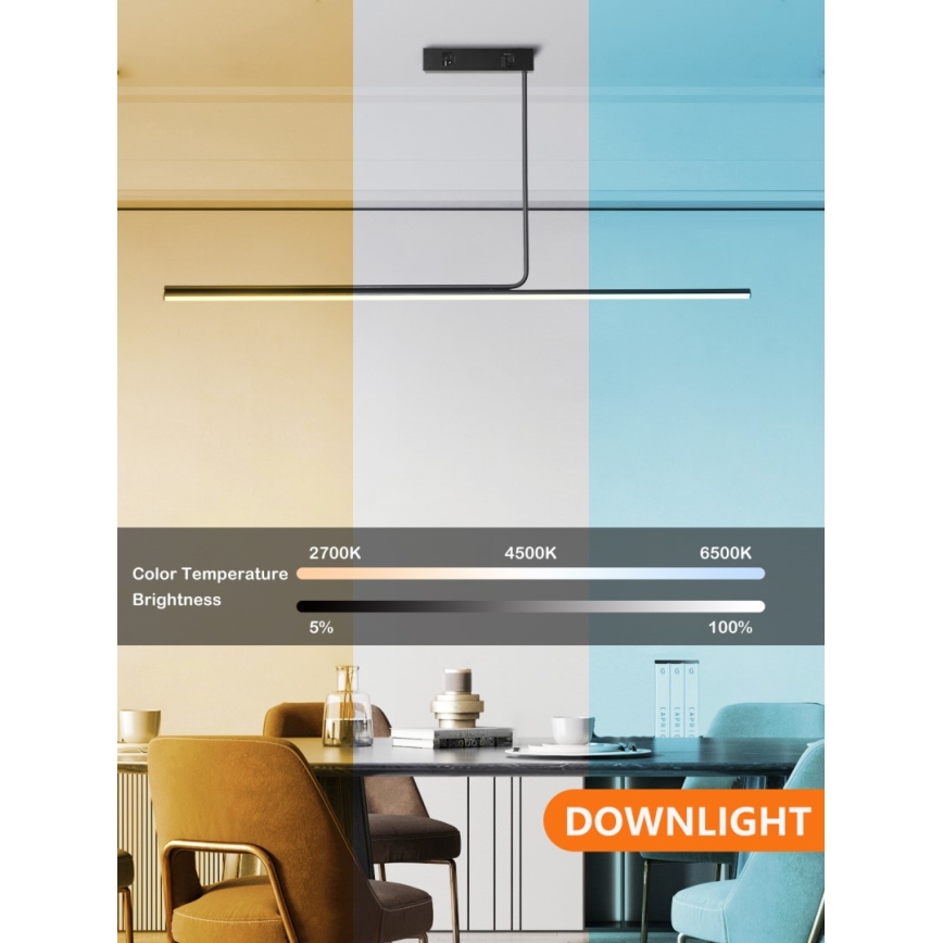 Immax NEO 07235L - LED prigušivački luster na štapu NEO LITE ASTA LED/28W/230V Wi-Fi Tuya 2700-6500K + daljinski upravljač