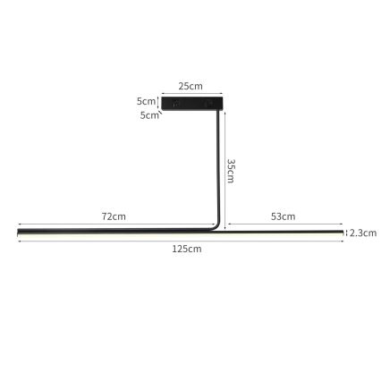 Immax NEO 07235L - LED prigušivački luster na štapu NEO LITE ASTA LED/28W/230V Wi-Fi Tuya 2700-6500K + daljinski upravljač