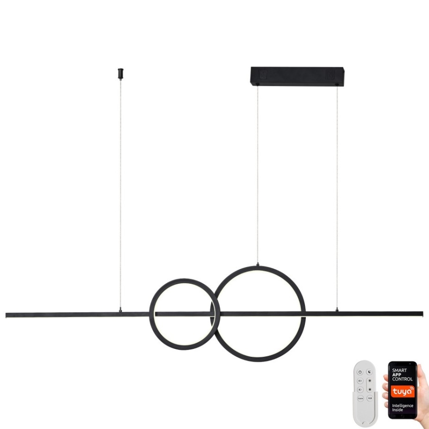 Immax NEO 07236L - LED prigušivački luster na užetu NEO LITE RONDAS LED/56W/230V Tuya Wi-Fi 2700-6500K + daljinski upravljač