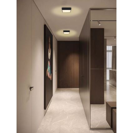 Immax NEO 07237L - LED stropna svjetiljka s prigušivanjem CANTO LED/22W/230V crna Tuya + daljinski upravljač