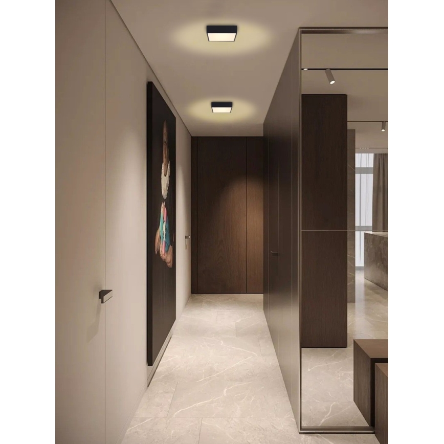 Immax NEO 07237L - LED stropna svjetiljka s prigušivanjem CANTO LED/22W/230V crna Tuya + daljinski upravljač