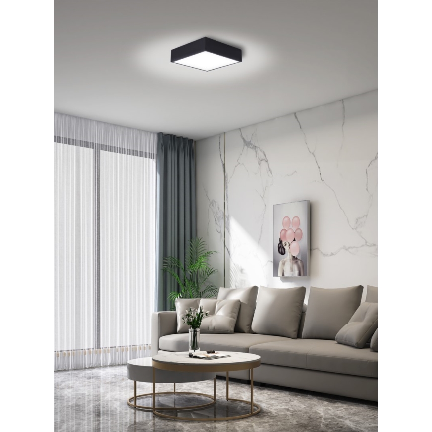 Immax NEO 07237L - LED stropna svjetiljka s prigušivanjem CANTO LED/22W/230V crna Tuya + daljinski upravljač