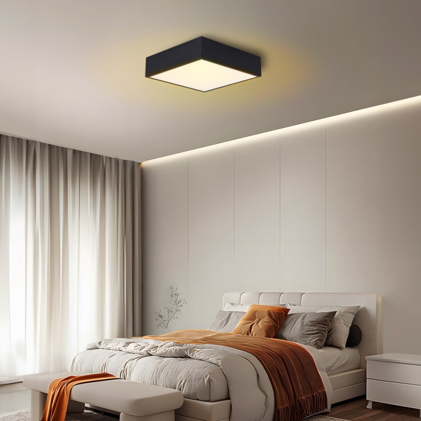 Immax NEO 07237L - LED stropna svjetiljka s prigušivanjem CANTO LED/22W/230V crna Tuya + daljinski upravljač