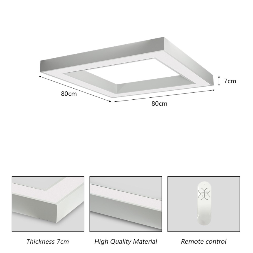 Immax NEO 07240L - LED Prigušiva stropna svjetiljka CANTO LED/60W/230V 2700-6500K Tuya bijela