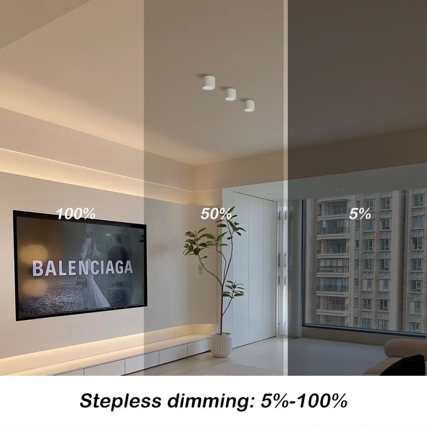 Immax NEO 07241L - LED stropna svjetiljka s prigušivanjem RONDATE LED/18W/230V 11,5 cm Wi-Fi Tuya