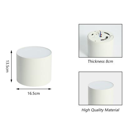 Immax NEO 07243L - LED Prigušiva stropna svjetiljka RONDATE LED/32W/230V 16,5 cm Wi-Fi Tuya