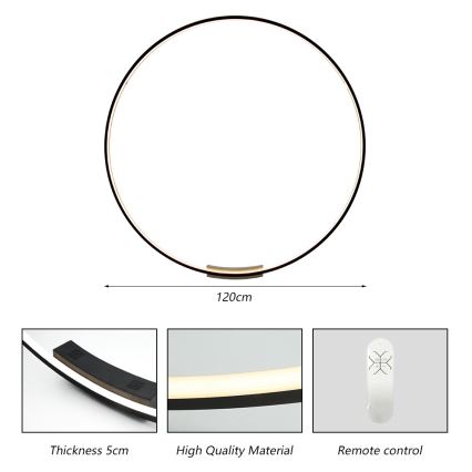Immax NEO 07245-120 - LED prigušivo zidno svjetlo FINO LED/70W/230V 120 cm Tuya + daljinski upravljač