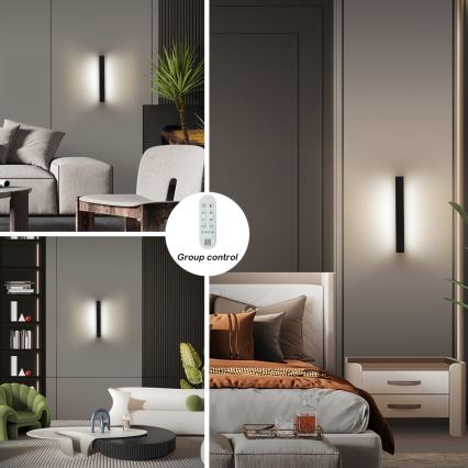 Immax NEO 07247L - LED Prigušiva vanjska zidna svjetiljka LINK LED/40W/230V Wi-Fi Tuya IP44 + daljinski upravljač