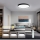 Immax NEO 07249L - LED Prigušiva stropna svjetiljka NEO LITE SEMPLICI LED/48W/230V 3000-6000K Wi-Fi Tuya crna + daljinski upravljač