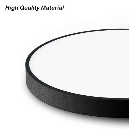 Immax NEO 07249L - LED Prigušiva stropna svjetiljka NEO LITE SEMPLICI LED/48W/230V 3000-6000K Wi-Fi Tuya crna + daljinski upravljač