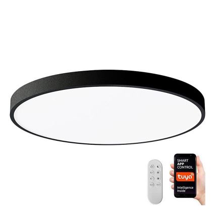 Immax NEO 07250L - LED stropna svjetiljka s prigušivanjem NEO LITE SEMPLICI LED/60W/230V 3000-6000K Wi-Fi Tuya crna + daljinski upravljač