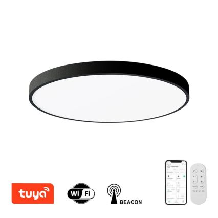Immax NEO 07250L - LED stropna svjetiljka s prigušivanjem NEO LITE SEMPLICI LED/60W/230V 3000-6000K Wi-Fi Tuya crna + daljinski upravljač
