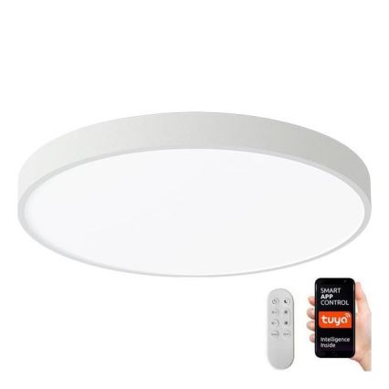 Immax NEO 07251L - LED Prigušiva stropna svjetiljka NEO LITE SEMPLICI LED/36W/230V 3000-6000K Wi-Fi Tuya bijela + daljinski upravljač