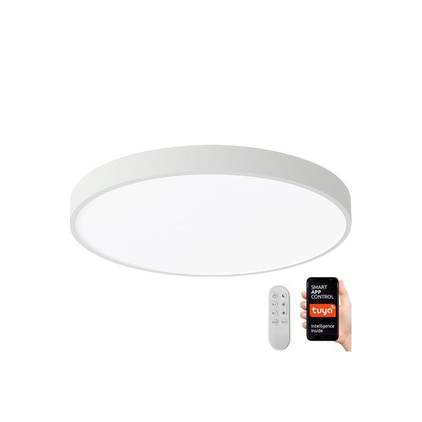 Immax NEO 07251L - LED Prigušiva stropna svjetiljka NEO LITE SEMPLICI LED/36W/230V 3000-6000K Wi-Fi Tuya bijela + daljinski upravljač