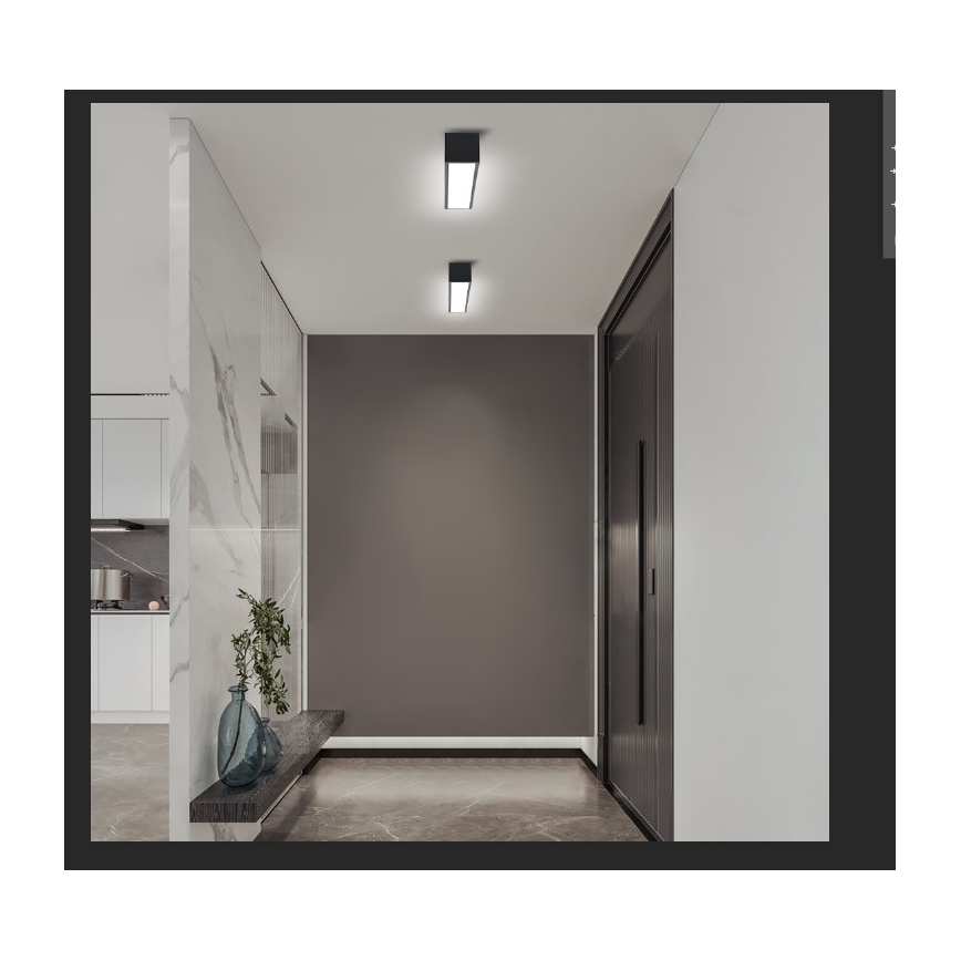 Immax NEO 07254L - LED Prigušiva stropna svjetiljka NEO LITE LUNGO LED/20W/230V 3000-6000K Wi-Fi Tuya crna + daljinski upravljač