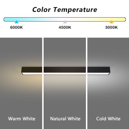 Immax NEO 07255L - LED Prigušiva stropna svjetiljka NEO LITE LUNGO LED/20W/230V 3000-6000K Wi-Fi Tuya crna + daljinski upravljač