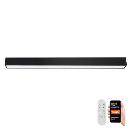 Immax NEO 07256L - LED Prigušiva stropna svjetiljka NEO LITE LUNGO LED/38W/230V 3000-6000K Wi-Fi Tuya crna + daljinski upravljač