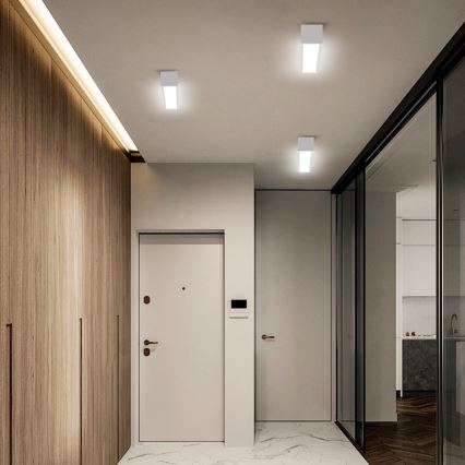 Immax NEO 07257L - LED Prigušiva stropna svjetiljka NEO LITE LUNGO LED/20W/230V 3000-6000K Wi-Fi Tuya bijela + daljinski upravljač