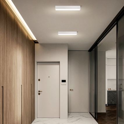 Immax NEO 07257L - LED Prigušiva stropna svjetiljka NEO LITE LUNGO LED/20W/230V 3000-6000K Wi-Fi Tuya bijela + daljinski upravljač
