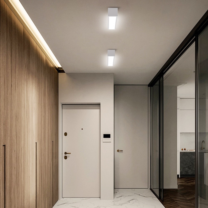 Immax NEO 07257L - LED Prigušiva stropna svjetiljka NEO LITE LUNGO LED/20W/230V 3000-6000K Wi-Fi Tuya bijela + daljinski upravljač